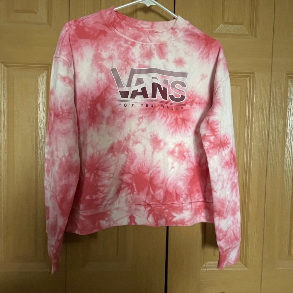 tie dye vans crewneck